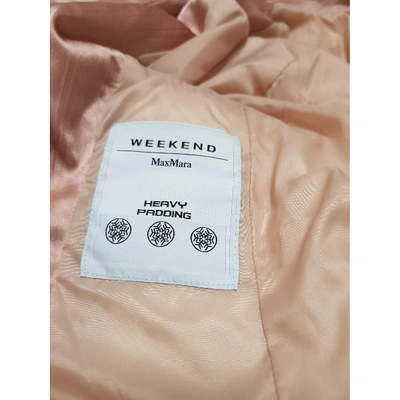 Pre-owned Max Mara Puffer In Pink