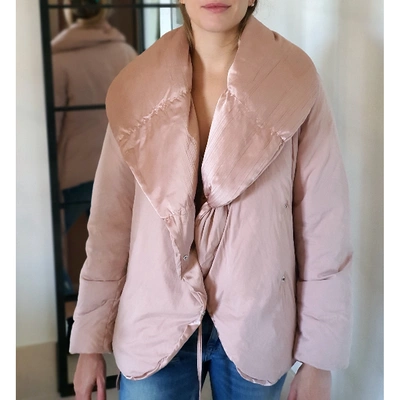 Pre-owned Max Mara Puffer In Pink