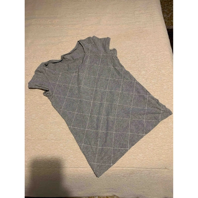Pre-owned Lotto Grey Cotton Top