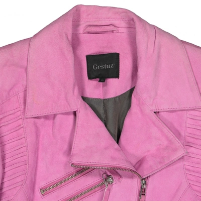 Pre-owned Gestuz Biker Jacket In Pink