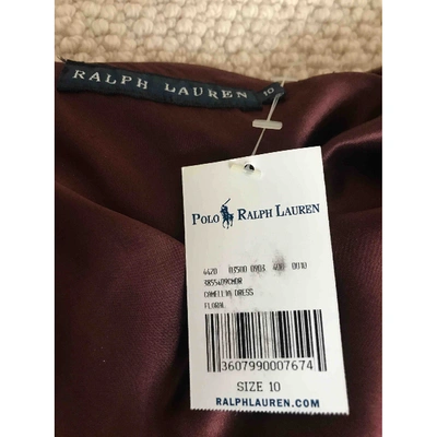 Pre-owned Ralph Lauren Brown Silk Dress