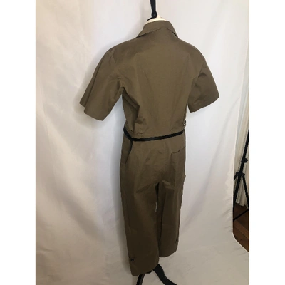 Pre-owned Dior Beige Cotton Jumpsuit