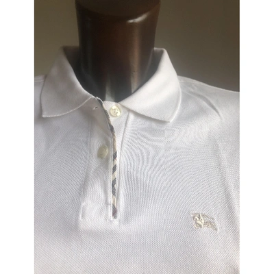 Pre-owned Burberry White Cotton  Top