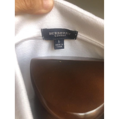 Pre-owned Burberry White Cotton  Top