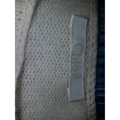 Pre-owned Chloé Cashmere Knitwear In Ecru