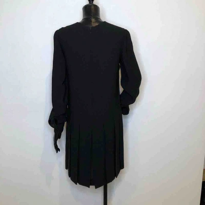 Pre-owned Valentino Black Cotton Dress