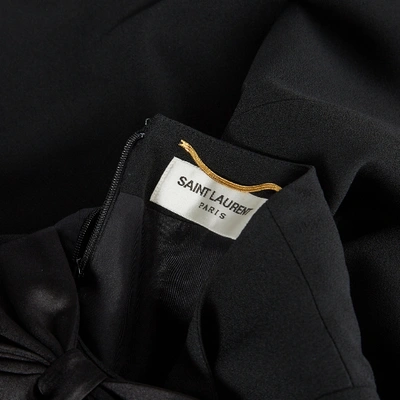 Pre-owned Saint Laurent Mini Dress In Black