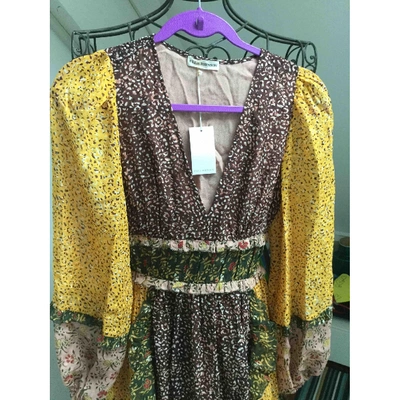 Pre-owned Ulla Johnson Yellow Silk Dress