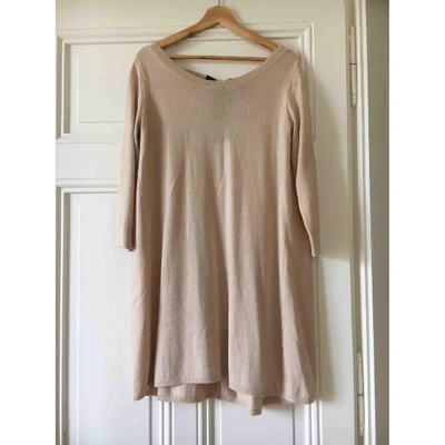 Pre-owned Club Monaco Beige Wool Dress