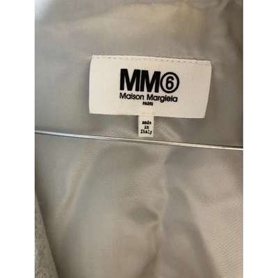 Pre-owned Mm6 Maison Margiela Biker Jacket In Grey