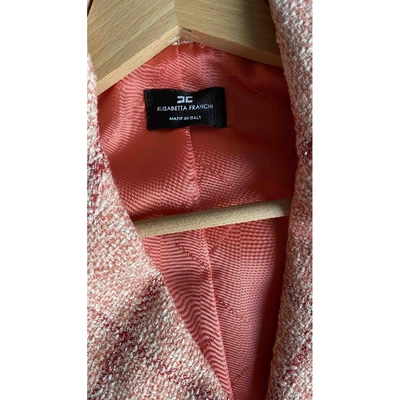 Pre-owned Elisabetta Franchi Pink Cotton Dress