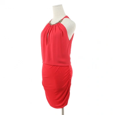 Pre-owned Roberto Cavalli Mini Dress In Red