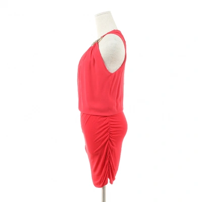 Pre-owned Roberto Cavalli Mini Dress In Red