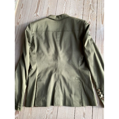 Pre-owned Gucci Green Cotton Jacket