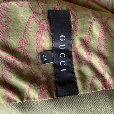 Pre-owned Gucci Green Cotton Jacket