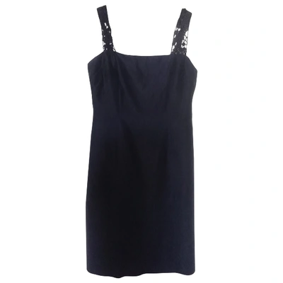 Pre-owned Valentino Silk Mid-length Dress In Blue