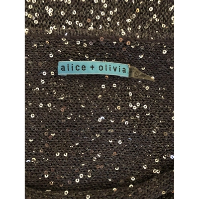 Pre-owned Alice And Olivia Jumper In Grey