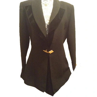 Pre-owned Nina Ricci Wool Blazer In Black
