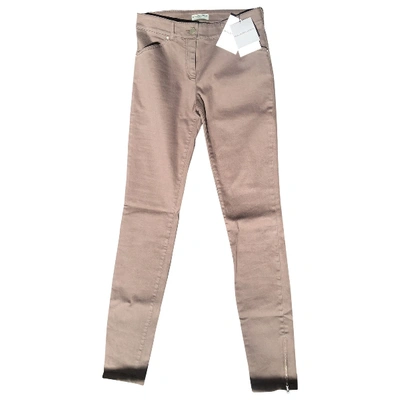 Pre-owned Balenciaga Beige Cotton - Elasthane Jeans