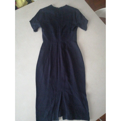 Pre-owned Norma Kamali Blue Dress