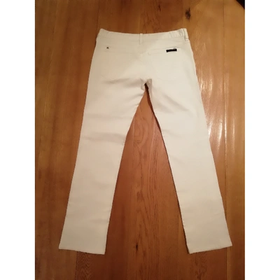 Pre-owned Mauro Grifoni White Cotton Jeans