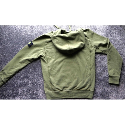 Pre-owned Stone Island Green Cotton Knitwear