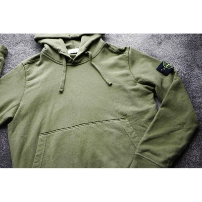 Pre-owned Stone Island Green Cotton Knitwear