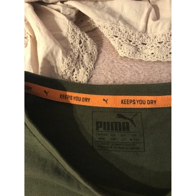 Pre-owned Puma Green Cotton Top