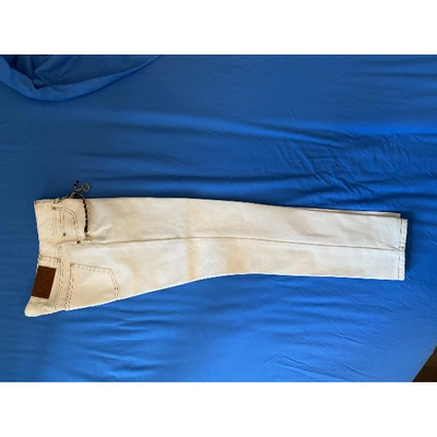GUCCI Pre-owned Straight Pants In White