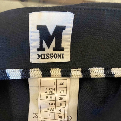 Pre-owned M Missoni Trousers In Black