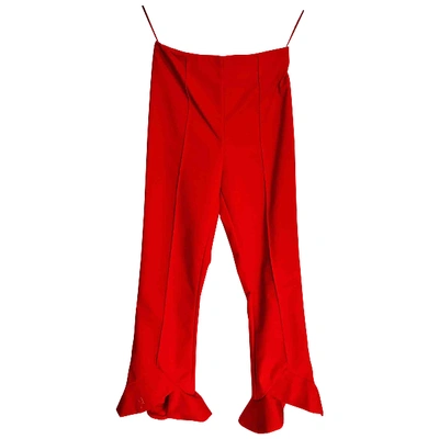 Pre-owned C/meo Collective Trousers In Red
