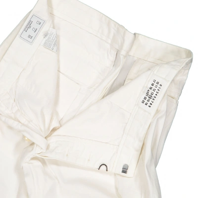 Pre-owned Maison Margiela Straight Pants In White