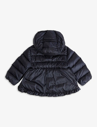 Shop Moncler Navy Odile Quilted Puffer Jacket 3-36 Months 9-12 Months