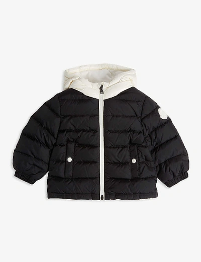 Shop Moncler Lourmarin Puffer Jacket 3-36 Months In Black