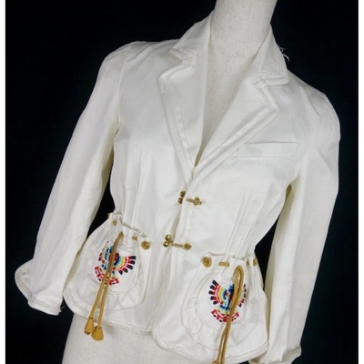 Pre-owned Dsquared2 Jacket In White