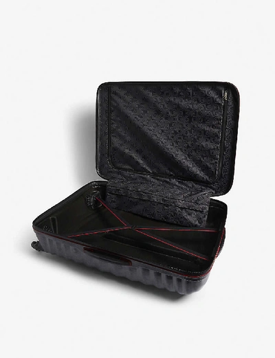 Shop Samsonite Lite-shock Sport Hardshell Spinner Suitcase 75cm In Eclipse Grey/red