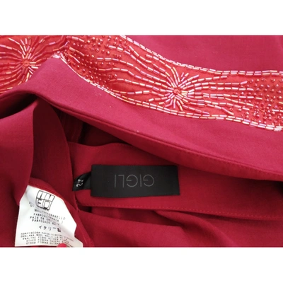 Pre-owned Romeo Gigli Wool Mid-length Skirt In Red