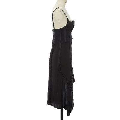 Pre-owned Olivier Theyskens Black Silk Dress