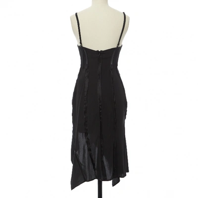 Pre-owned Olivier Theyskens Black Silk Dress