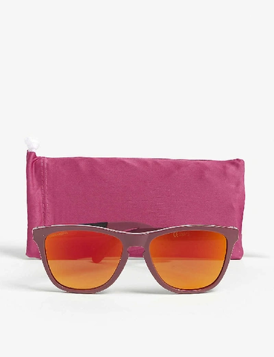 Shop Oakley Women's Purple Frogskins Mix Square-frame Sunglasses