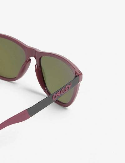 Shop Oakley Women's Purple Frogskins Mix Square-frame Sunglasses