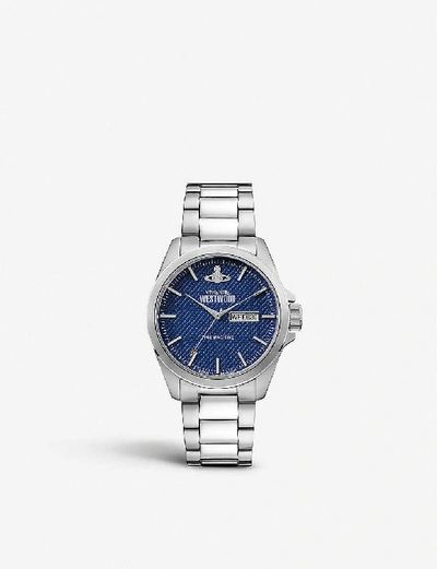 Vivienne Westwood Vv063nvsl Camden Lock Stainless Steel Watch In Blue | ModeSens Vivienne Westwood Vv063nvsl Camden Lock Stainless Steel Watch In Blue | ModeSens