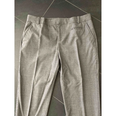 Pre-owned Comptoir Des Cotonniers Grey Cotton Trousers
