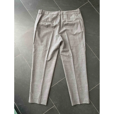 Pre-owned Comptoir Des Cotonniers Grey Cotton Trousers