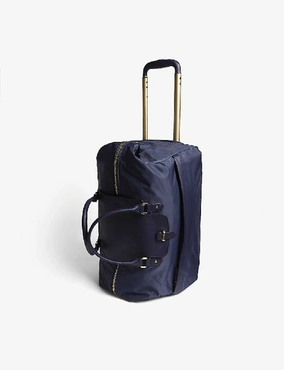 Shop Lipault Plume Avenue Duffle Bag Suitcase 52cm In Night Blue