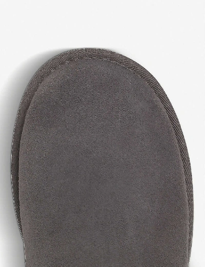 Ugg Grey Suede Ankle Boots In Gray