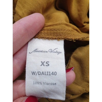 Pre-owned American Vintage Camel Trousers