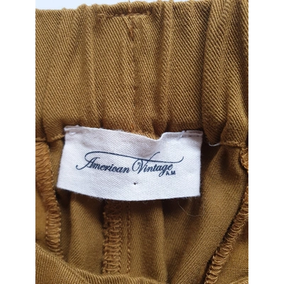 Pre-owned American Vintage Camel Trousers