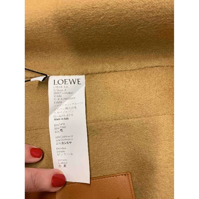 Pre-owned Loewe Camel Wool Coat