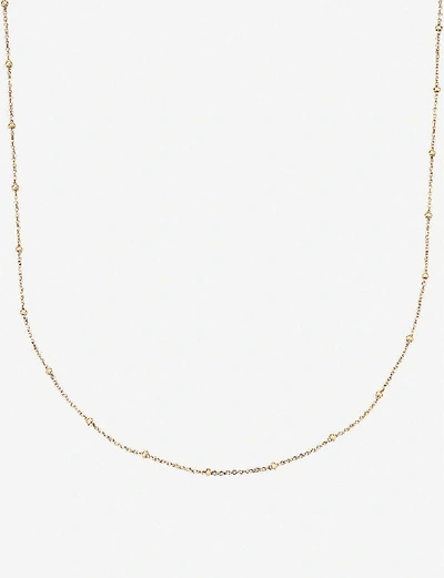 Shop Monica Vinader Womens Gold 18ct Yellow Gold-plated Vermeil Silver Chain Necklace